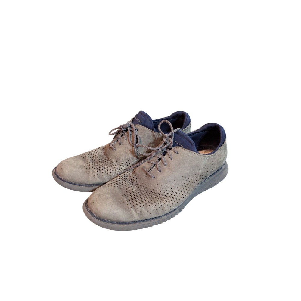 Cole Haan 2.Zerogrand Laser Wing Oxford Shoes Gray Mens Size 10 M